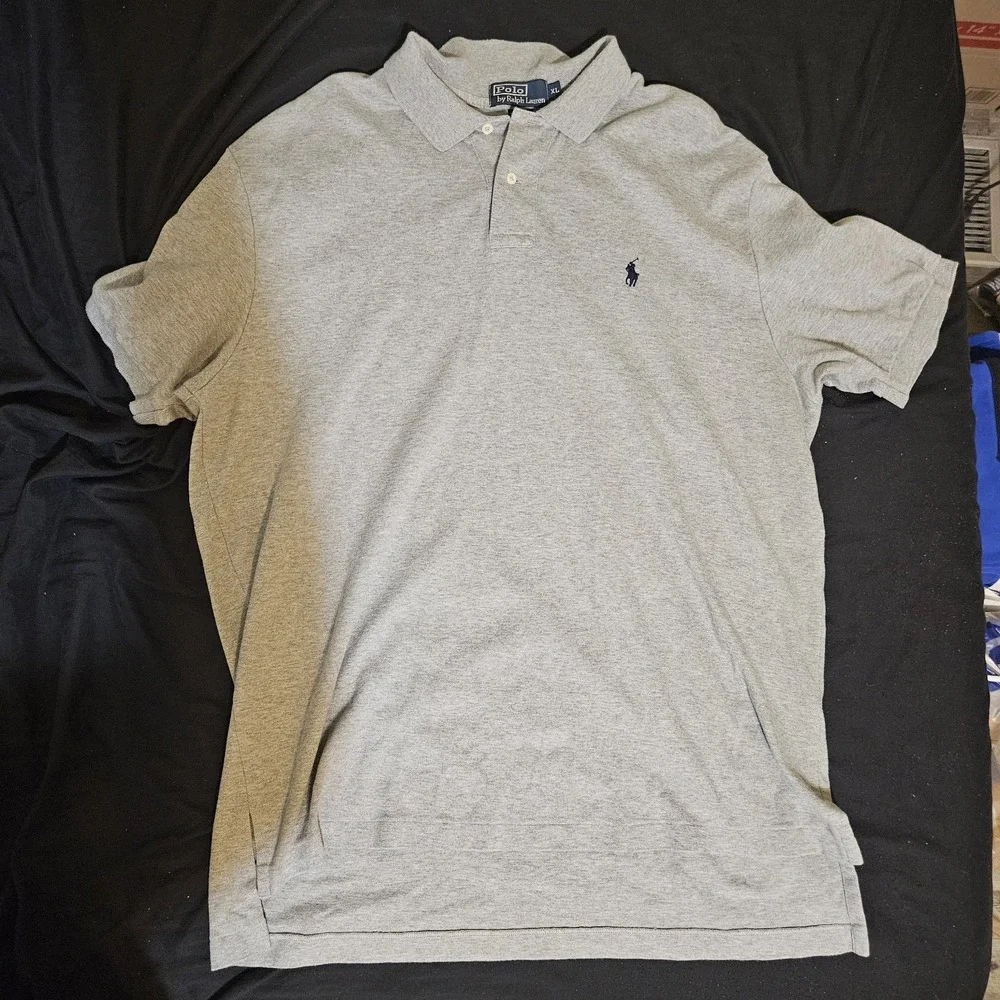 Polo Ralph Lauren Vintage Long, Tennis Tail Short Sleeve‎ Polo Shirt Sz:XL